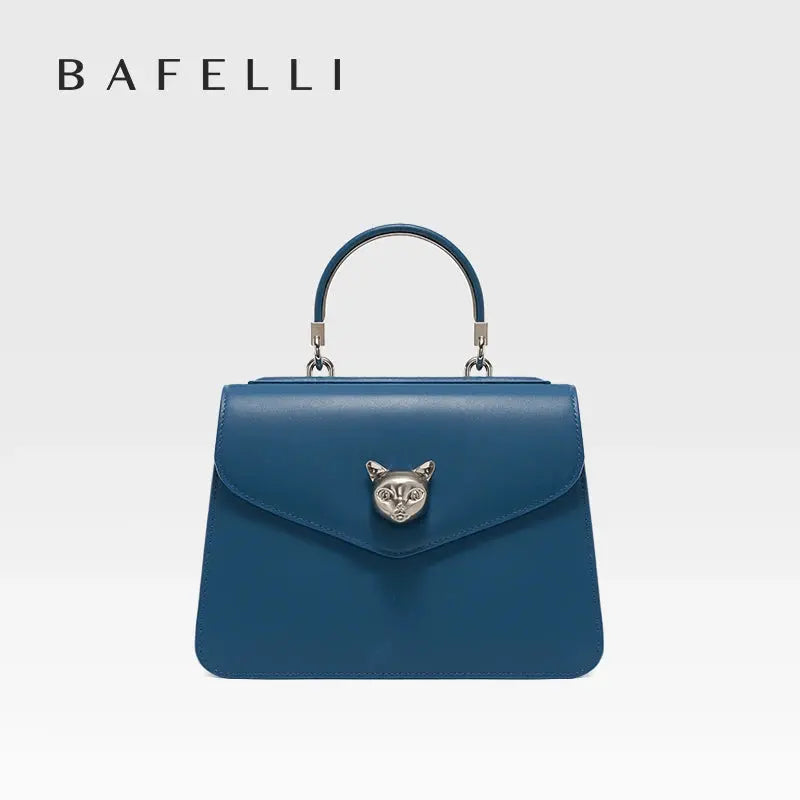 2025 BAFELLI CAT WOMEN'S NEW FASHION HANDBAG LADY STYLISH BUSINESS FEMALE LEATHER LUXURY BRAND CASUAL SHOULDER PURSE