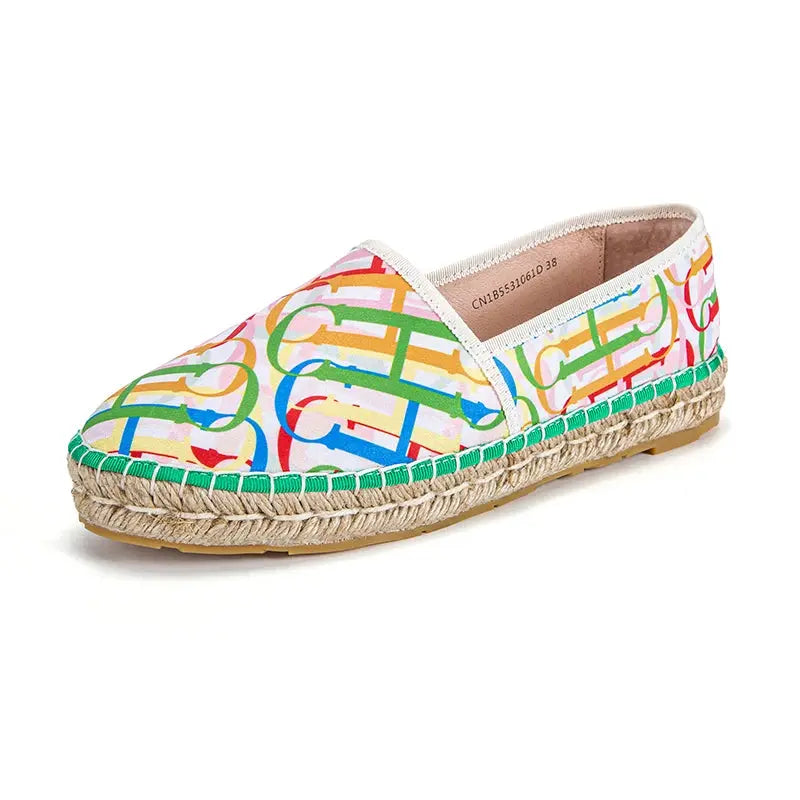 Women's Casual Shoes New Style Comfortable Grass Knitted Shoes Flat Loafers