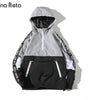 Hooded Jackets Men Block Pullover Jacket Fashion Tracksuit Coat Men Hip Hop Streetwear Jacket Men Markonline