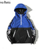 Hooded Jackets Men Block Pullover Jacket Fashion Tracksuit Coat Men Hip Hop Streetwear Jacket Men Markonline