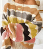 Yellow Wave Striped Balloon Sleeve Drop Shoulder Sweater Dear-Lover Dropshipping