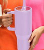 Orchid Petal Frosted Stainless Handle Large Vacuum Cup with Straw 40oz Dear-Lover Dropshipping
