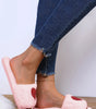 Pink Sequin Heart Shaped Slip On Plush Slippers Dear-Lover Dropshipping