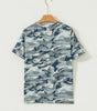Green Camouflage Print Crew Neck T Shirt Markonline