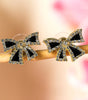 Black Rhinestone Bow Knot Stud Earrings Dear-Lover Dropshipping