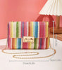 Multicolour Bohemian Woven Gold Chain Shoulder Bag Markonline