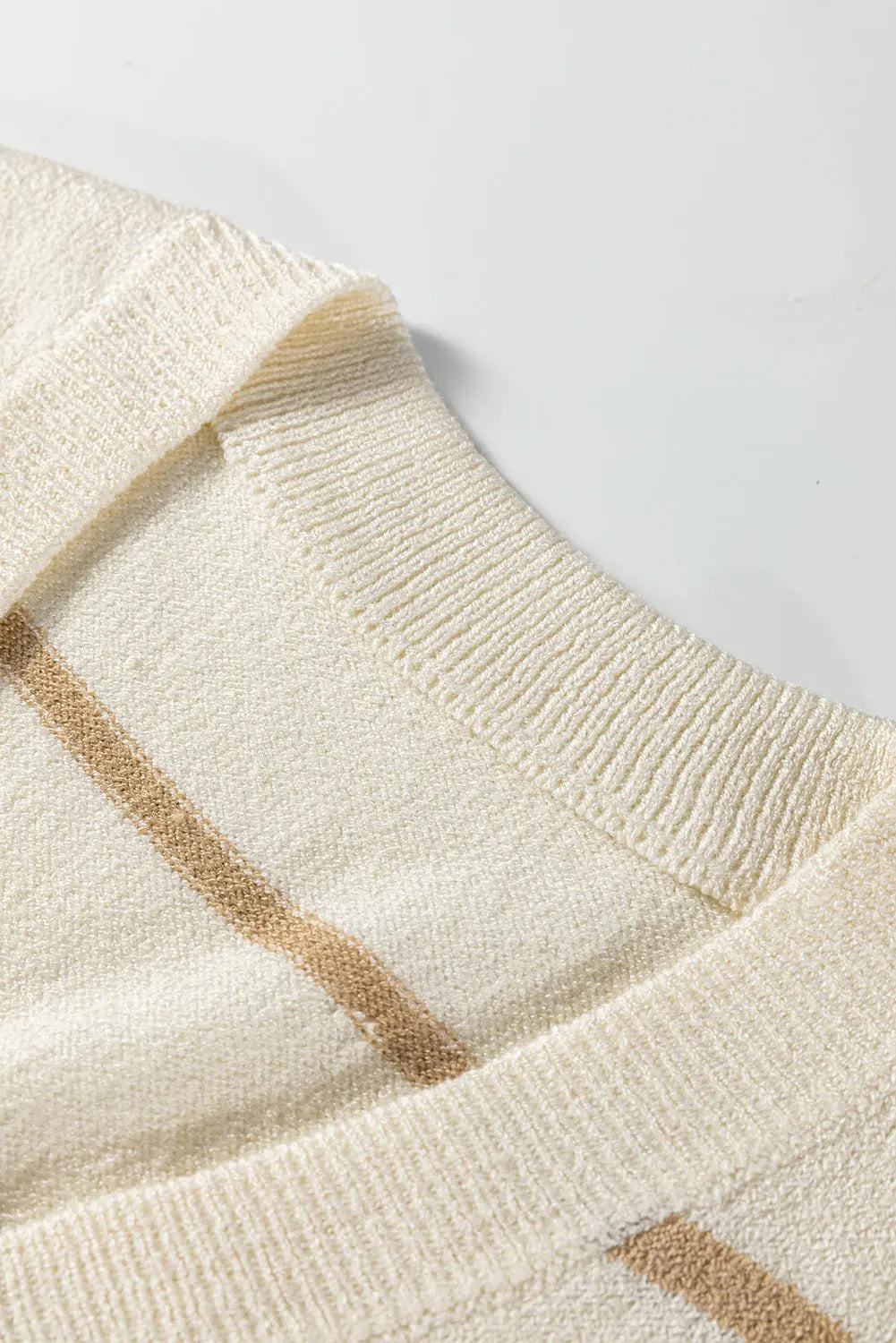 Multicolour Striped Print Button V Neck Sweater Vest Dear-Lover Dropshipping