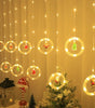 LED Christmas Curtain Lights, Indoor Scene Decoration, Creative Curtain Lights, Christmas Atmosphere Flashing Lights Markonline