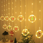 LED Christmas Curtain Lights, Indoor Scene Decoration, Creative Curtain Lights, Christmas Atmosphere Flashing Lights Markonline