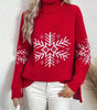 High Collar Christmas Sweaters Women's Clothing Markonline