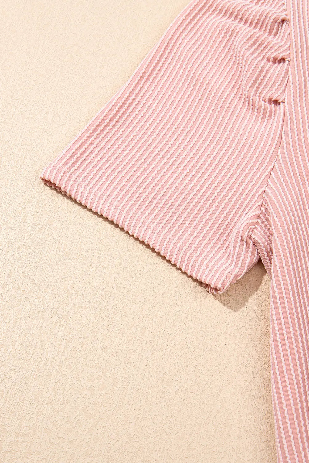 Blossom Corded Knit Crew Neck Puff Sleeve Shift Mini Dress Markonline