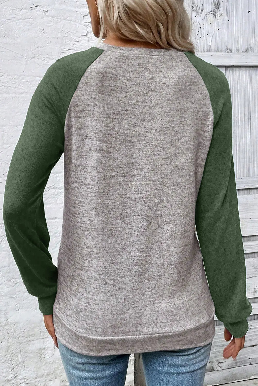 Evergreen Colorblock Raglan Long Sleeve T Shirt Markonline