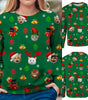 Women's Clothing Round Neck Loose Sweatshirt Christmas Markonline