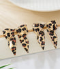 Gold Leopard Print Bow Knot Shape Plated Alloy Earrings Dear-Lover Dropshipping