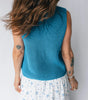 Dusk Blue Summer Script Graphic Sleeveless Sweater Vest Dear-Lover Dropshipping