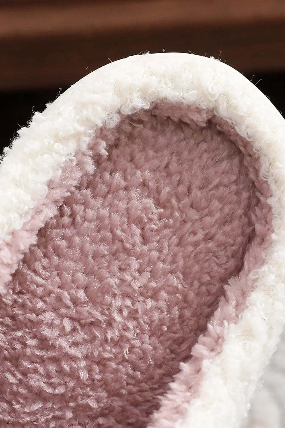 White Plush Christmas Tree Color Contrasted Liner House Slippers Markonline