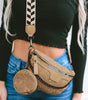 Camel Colorblock Strap Chain Shoulder Bag With Coin Purse Dear-Lover Dropshipping