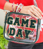 Blackish Green GAME DAY Chenille Embroidered Clear PVC Shoulder Bag Dear-Lover Dropshipping