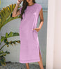 Wisteria Mineral Wash Pocketed T-shirt Long Dress Markonline