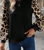 Khaki Leopard Puff Sleeve Patchwork Top Dear-Lover Dropshipping