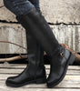 Black Side Zipper Knee High Chunky Low Heel Boots Dear-Lover Dropshipping