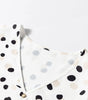 White Polka Dot Print Button Front V Neck Blouse Dear-Lover Dropshipping