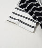 Black Stripe Half Placket Polo T Shirt Dress Markonline