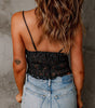 Black Crochet Lace Bralette Crop Top Markonline