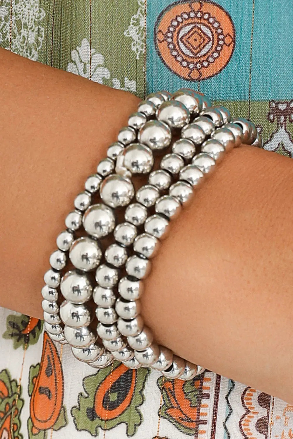 White Multi Layered Beaded Bracelet Dear-Lover Dropshipping