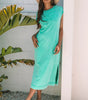Clearly Aqua Mineral Wash Pocketed T-shirt Long Dress Markonline