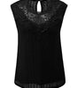 Black Guipure Lace Crochet Keyhole Back Tank Top Dear-Lover Dropshipping