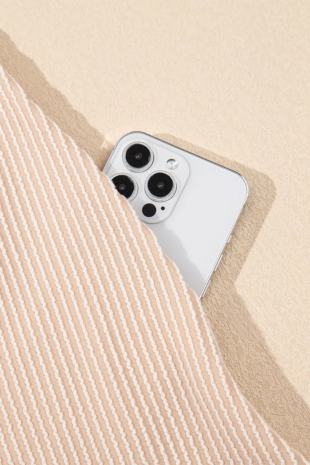 Parchment Corded Knit Crew Neck Puff Sleeve Shift Mini Dress Markonline