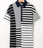 Black Stripe Half Placket Polo T Shirt Dress Markonline