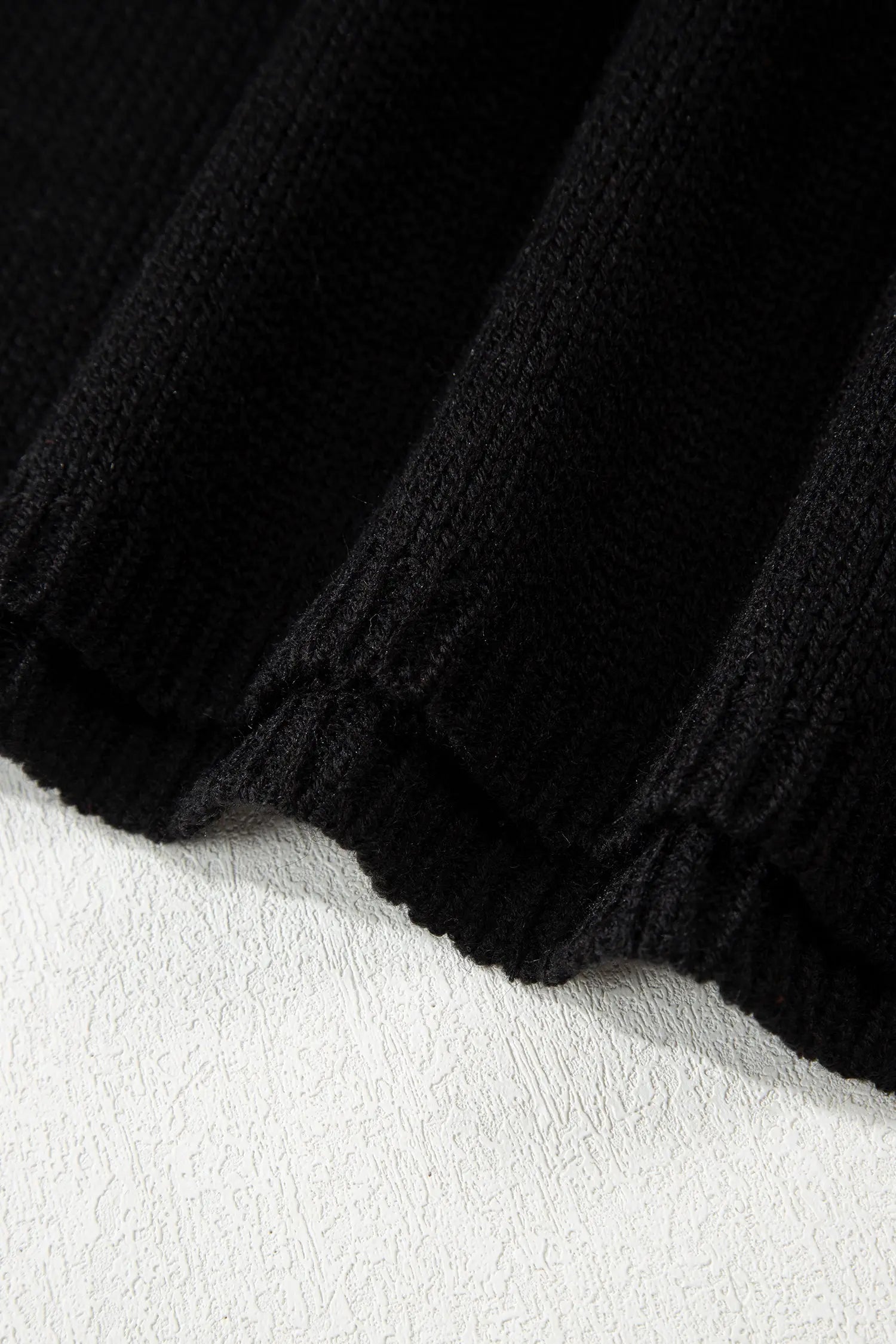 Black Bow Backless Bubble Sleeve Sweater Dear-Lover Dropshipping