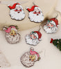 White 3 Pairs Christmas Santa Clause Pendant Hook Earrings Dear-Lover Dropshipping