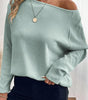 Moonlight Jade Textured Raglan Sleeve Knit Loose Top Dear-Lover Dropshipping