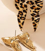 Gold Leopard Print Bow Knot Shape Plated Alloy Earrings Dear-Lover Dropshipping