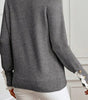 Sleet Lace Trim Patchwork Buttoned Cuffs Loose Sweater Dear-Lover Dropshipping