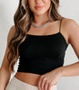 Black Spaghetti Strap Skinny Fit Cropped Tank Top Dear-Lover Dropshipping