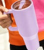 Orchid Petal Frosted Stainless Handle Large Vacuum Cup with Straw 40oz Dear-Lover Dropshipping