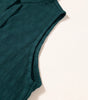 Sea Green Lattice Textured Split Neck Tank Top Markonline