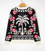 Black Floral Print Buttoned Front V Neck Knit Cardigan Dear-Lover Dropshipping