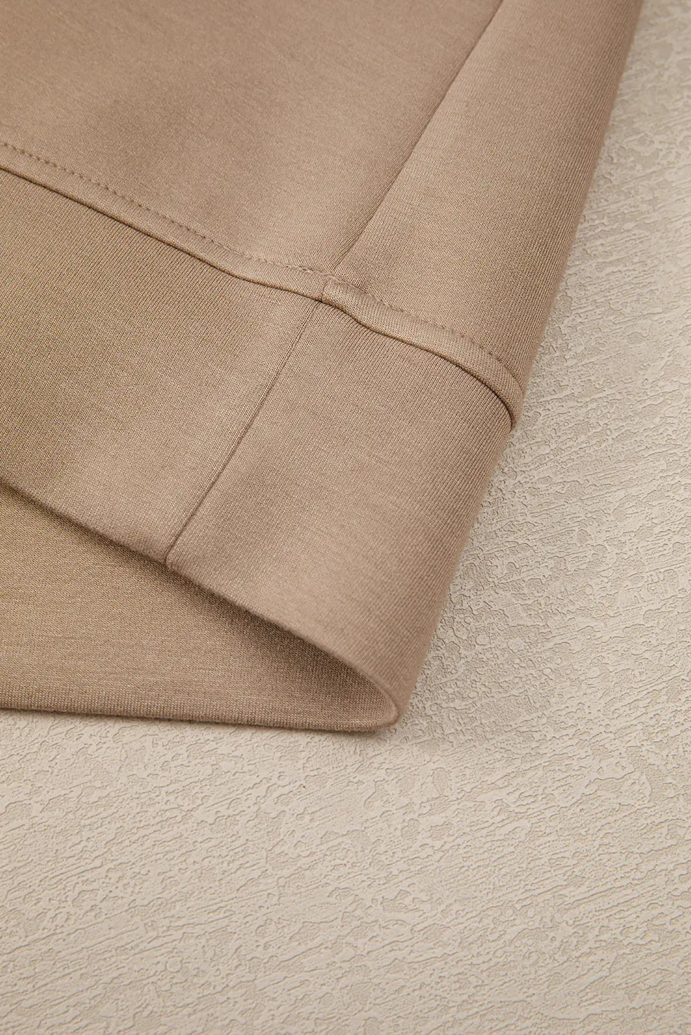 Straw Yellow Ric Rac Color Contrast Ribbed Edge Crewneck T Shirt Markonline