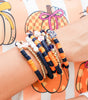 Russet Orange 7pcs Game Day Football Stackable Bracelet Set Dear-Lover Dropshipping